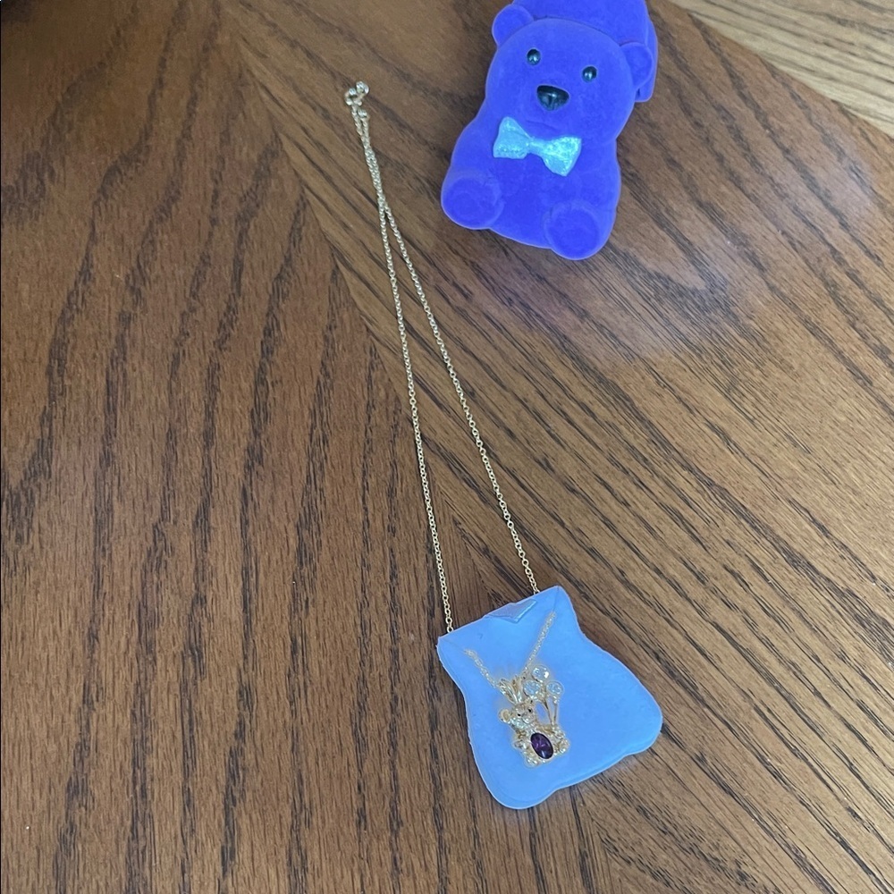 Gold Amethyst Necklace - Picture 3 of 4